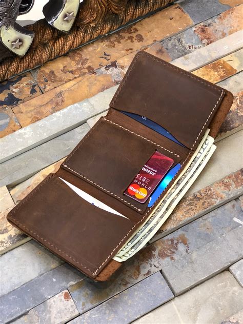 personalized trifold wallet for men